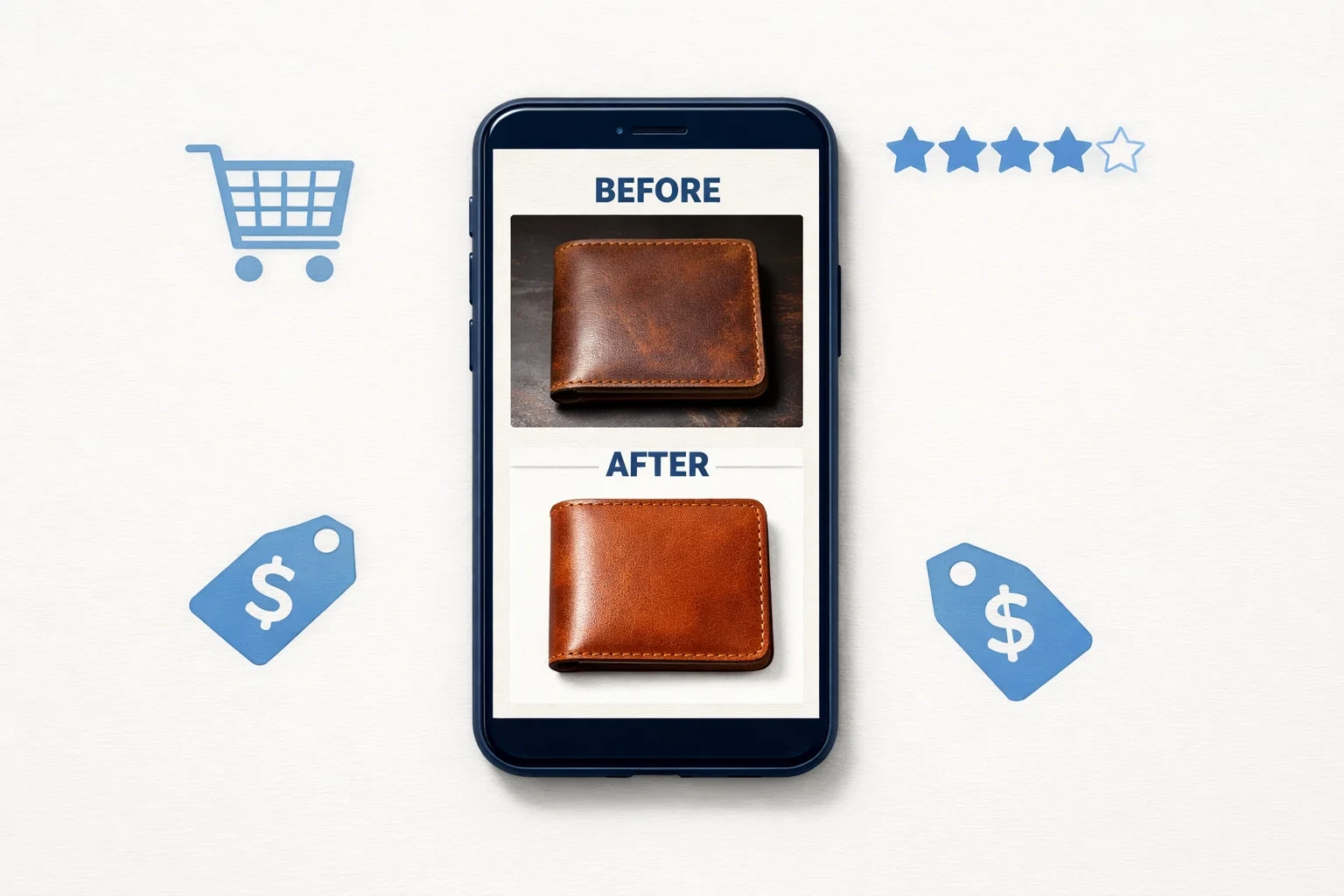 smartphone displaying